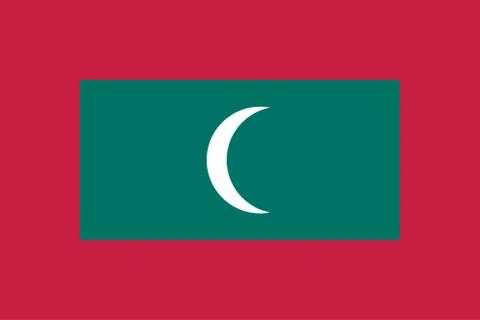 Vector Image of Maldives Flag Stock Illustration