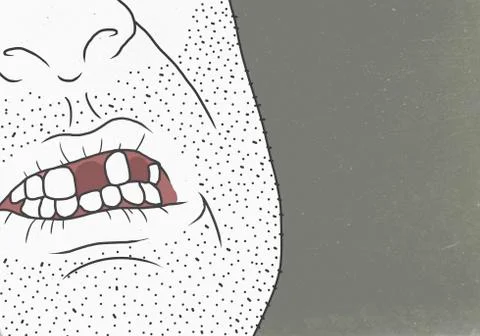 Vector image of man representing aging process Stock Illustration