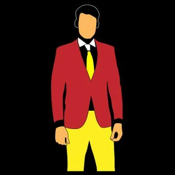 Vector image of manager man or businessman Stock Illustration