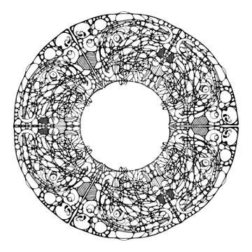 Vector image of a mandala. Stock Illustration