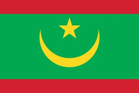 Vector Image of Mauritania Flag Stock Illustration