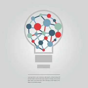 Vector image of methane molecule and lorem ipsum text イラスト素材