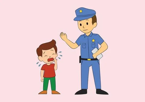 Vector image of missing child concept. Stock Illustration