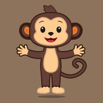 Vector image of a monkey Stock Illustration
