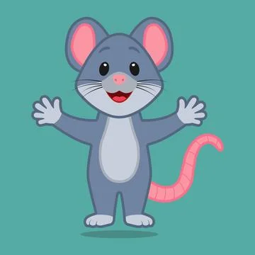 Vector image of a mouse Stock Illustration