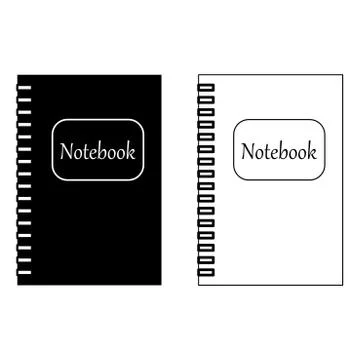 Vector image of a notepad for notes on a white background. イラスト素材