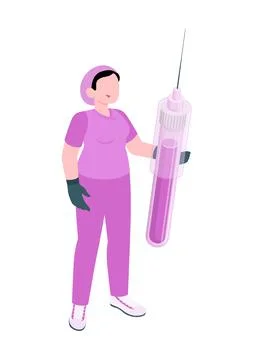 Vector image of nurse. Ilustración de archivo