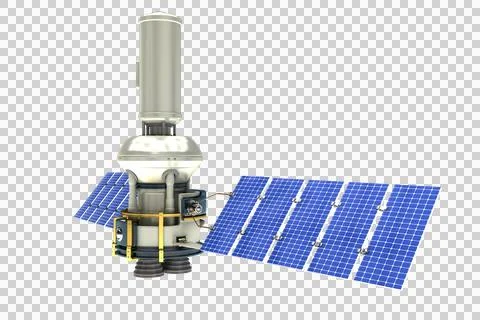 Vector image ofÂ 3d modern solar satellite Illustrazione stock