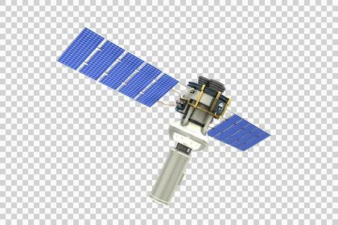 Vector image ofÂ 3d modern solar satellite Illustrazione stock