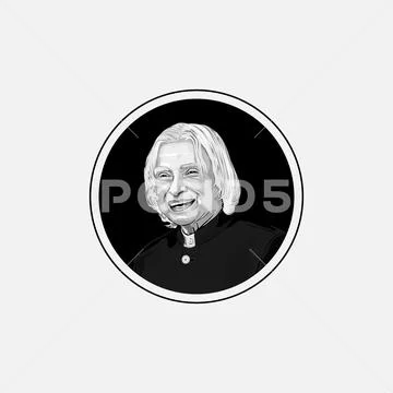 Vector image of A. P. J. Abdul Kalam, Kalaam logo type vector image ...