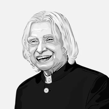 Vector image of A. P. J. Abdul Kalam,  Kalaam logo type vector image. Stock Illustration