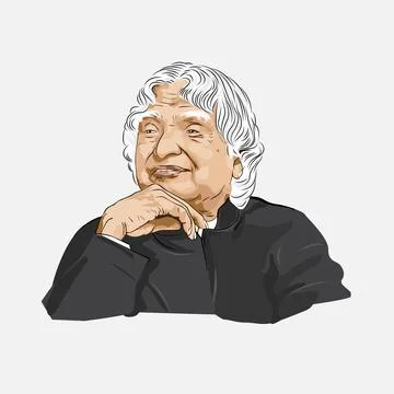 Vector image of A. P. J. Abdul Kalam,  Kalaam logo type vector image. Stock Illustration