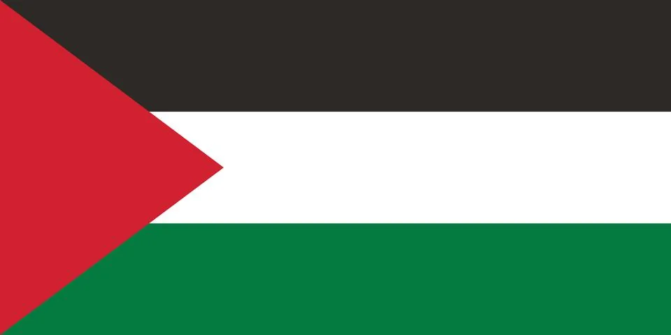 Vector Image of Palestine Flag Stock Illustration