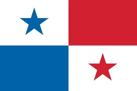 Vector Image of Panama Flag Stock Illustration