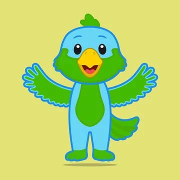 Vector image of a parrot Stock Illustration