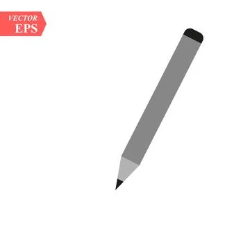 Vector image of pen icon over white background Ilustração Stock