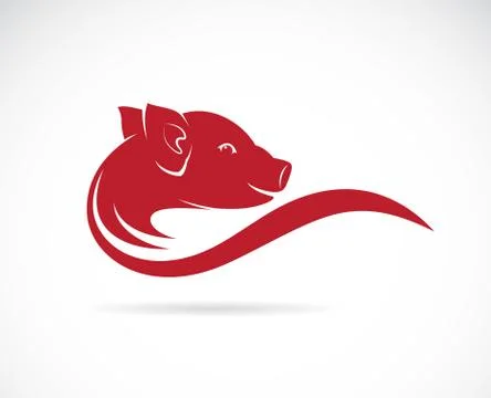Vector image of an pig Stock Illustration