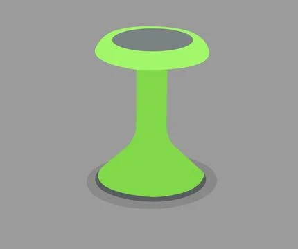 Vector image of plastic stool. Stock Illustration
