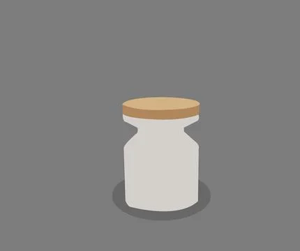 Vector image of plastic stool Stock Illustration