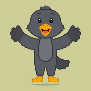 Vector image of a raven Stock Illustration