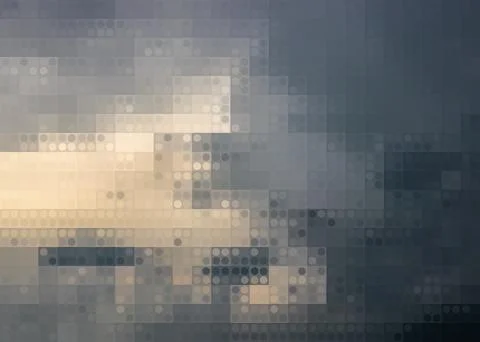 Vector image of a realistic stormy sky with clouds Brown dust, sand or dirt.. Stock Illustration
