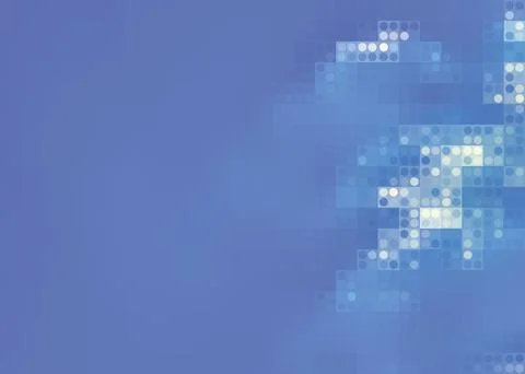 Vector image of a realistic summer blue bright sky with clouds Stock Illustration