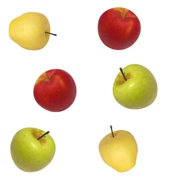 Vector image seamless background of apples Stock Illustration
