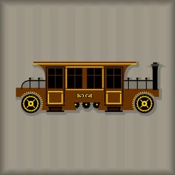 Vector image set Steampunk design gear elements イラスト素材