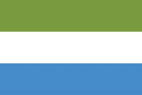 Vector Image of Sierra Leone Flag Stock Illustration