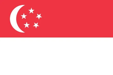 Vector Image of Singapore Flag Stock Illustration