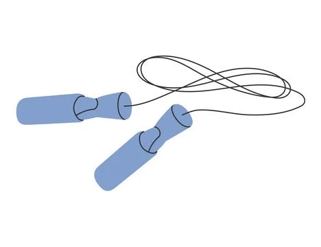 Vector image of skipping or jump rope Stock Illustration