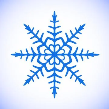 Vector image of snowflake for your projects Stock Illustration