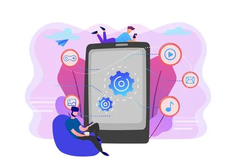 Vector Image Of Software Programmer Stock-Illustration