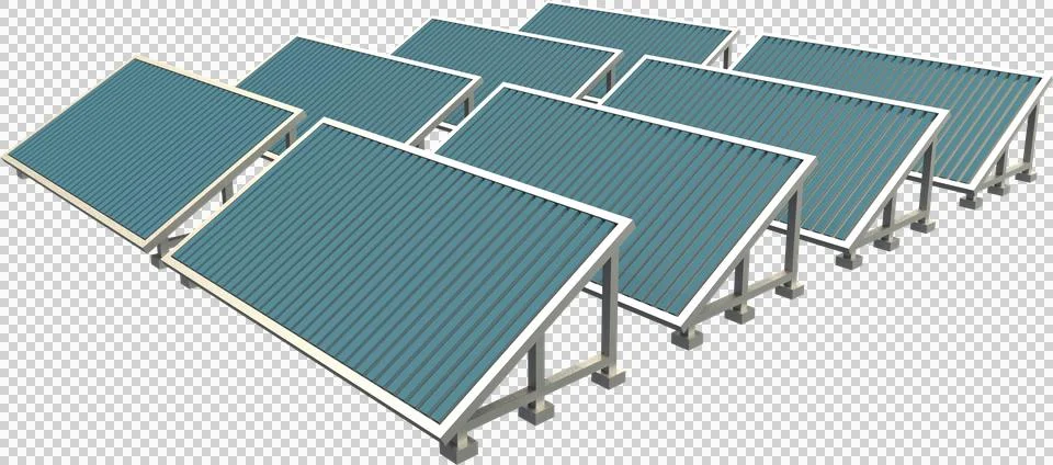 Vector image of solar panel against white screen Stock Photos