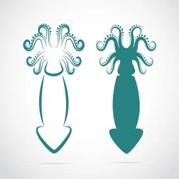 Vector image of an squid Stock Illustration