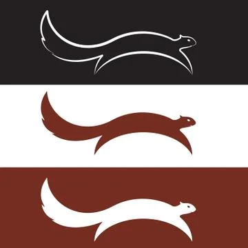 Vector image of an squirrel design Stockillustratie