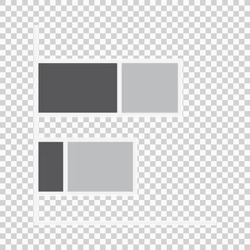 Vector image of stacked bar graph Stock Illustration