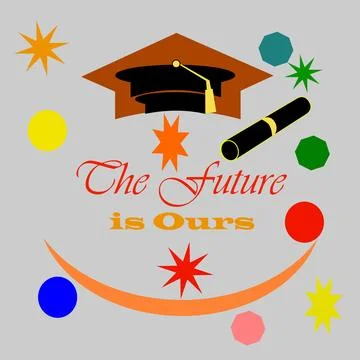 Vector image of students celebrating graduation day Ilustración de archivo