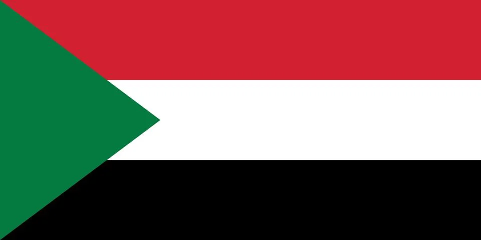 Vector Image of Sudan Flag Stock Illustration