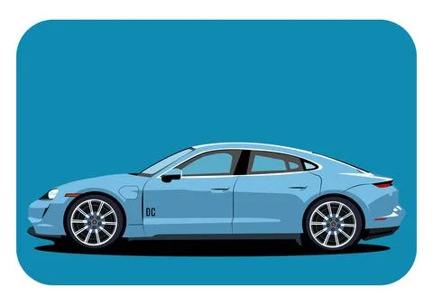Vector image of super luxury car. Ilustración de archivo