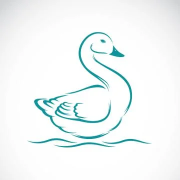 Vector image of swan Stock Illustration