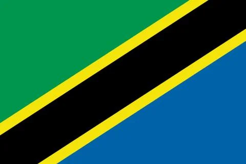 Vector Image of Tanzania Flag Stock Illustration