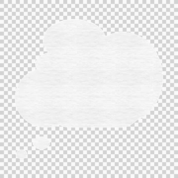 Vector image of thinking speech bubble Stock Illustration