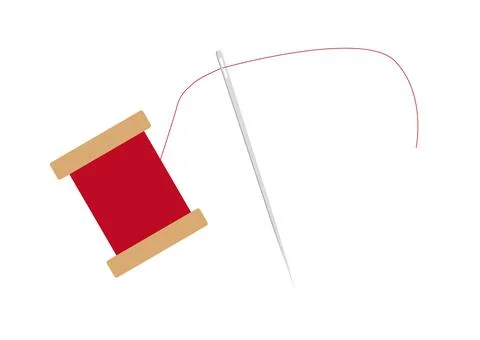 Vector image of Thread roll. Stock Illustration