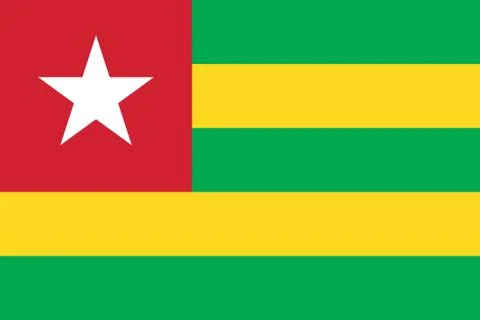 Vector Image of Togo Flag Stock Illustration