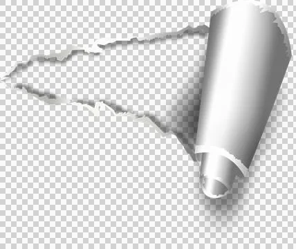 Vector image of torn paper Stock Illustration