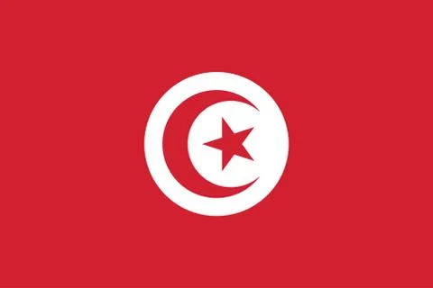 Vector Image of Tunisia Flag Stock Illustration
