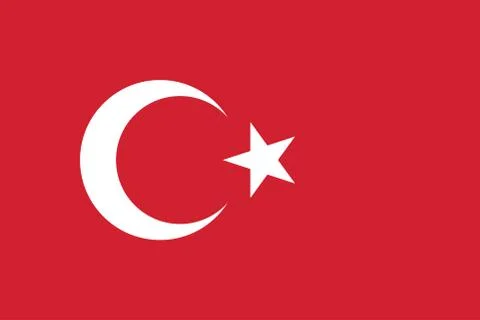 Vector Image of Turkey Flag Stock Illustration