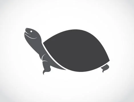 Vector image of an turtle design Illustrazione stock