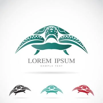 Vector image of an turtle 스톡 일러스트
